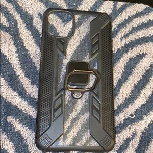 Clear black finger holder IPhone 11 Case